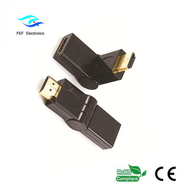 HDMI-Stecker auf HDMI-Buchse Swing-Typ Gold / Nickel Code: FEF-HX-002