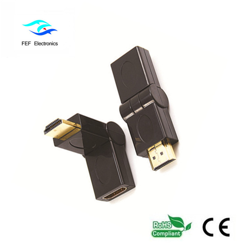 HDMI-Stecker auf HDMI-Buchse Swing-Typ Gold / Nickel Code: FEF-HX-002