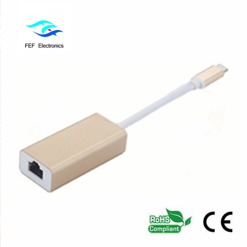 USB-Typ-C-zu-HDMI-Steckerumwandlungskabelkonverter ABS-Shell unterstützt 4K 60Hz Code: FEF-USBIC-015
