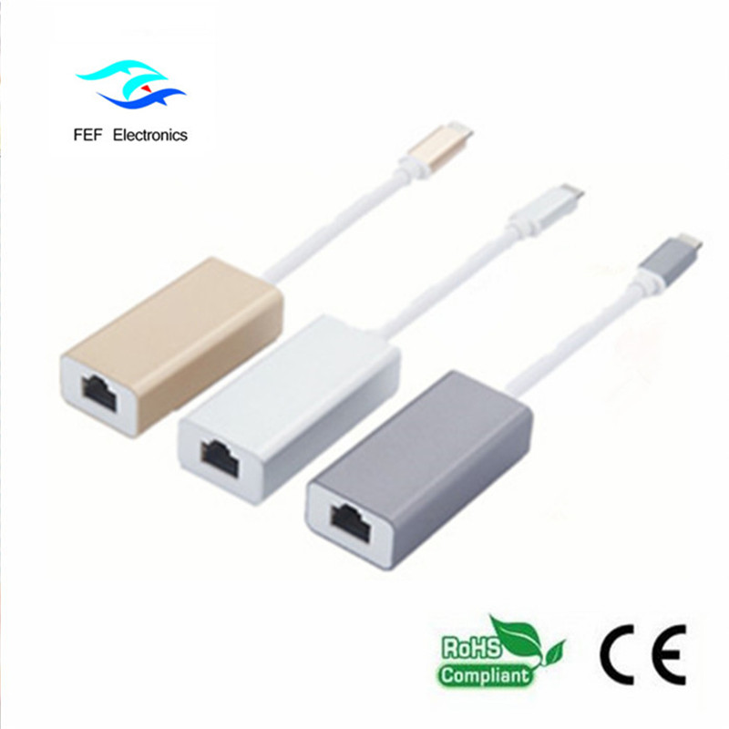 USB-Typ-C-zu-HDMI-Steckerumwandlungskabelkonverter ABS-Shell unterstützt 4K 60Hz Code: FEF-USBIC-015