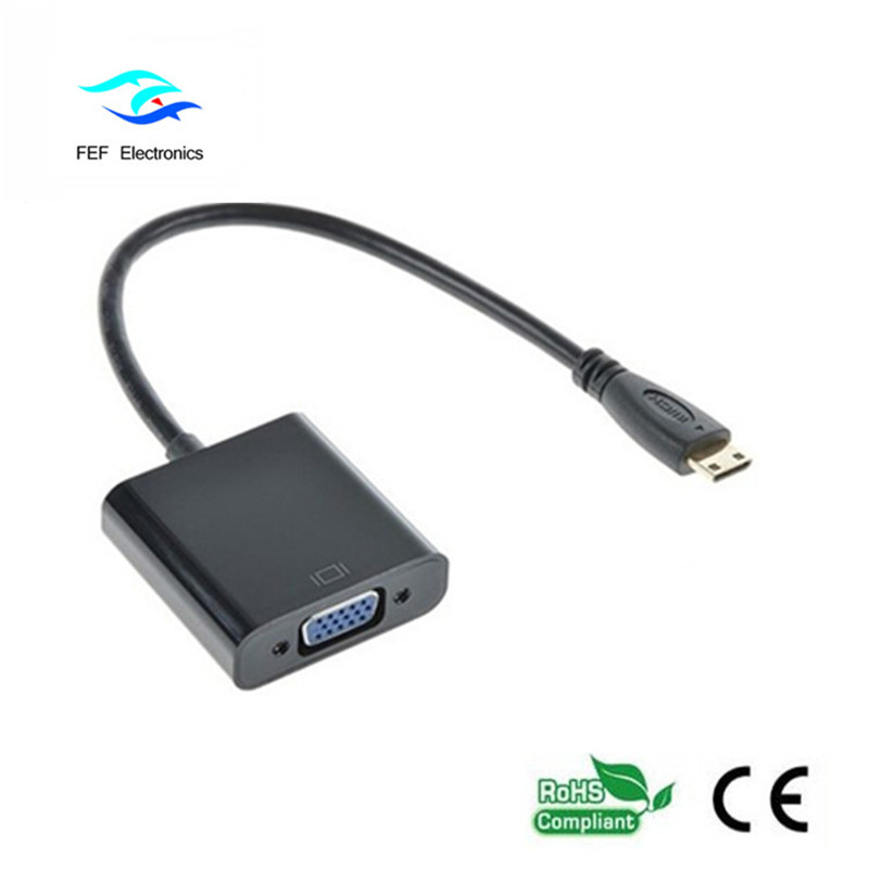 Mini-HDMI-Stecker auf VGA-Buchse Code: FEF-HIC-004