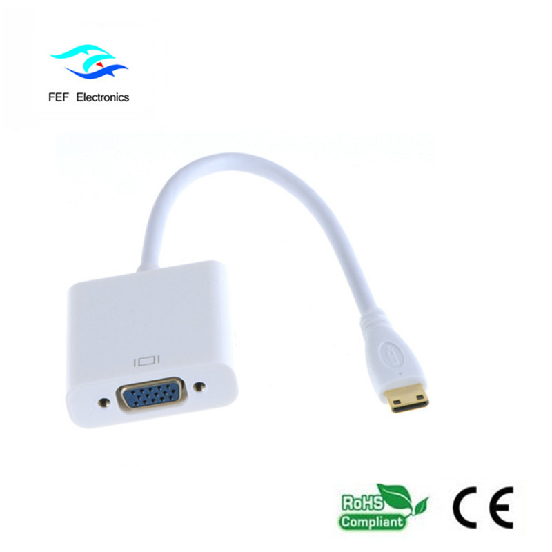 Mini-HDMI-Stecker auf VGA-Buchse Code: FEF-HIC-004