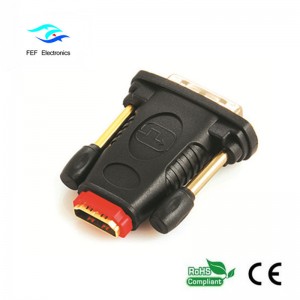 HDMI-Buchse auf DVI 24 + 1-Steckeradapter Stecker auf Buchse Konverter Code: FEF-HD-006