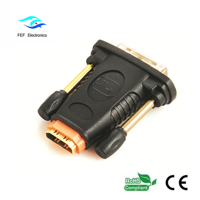 HDMI-Buchse auf DVI 24 + 1-Steckeradapter Stecker auf Buchse Konverter Code: FEF-HD-006