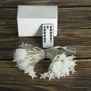 Lichterketten, Rymbo 34ft Innen- / Außenstern-Formlichter LED-warmweißes Funkelnlichter \u0026 USB-Stromversorgungskabel \u0026 Fernbedienungsadapter