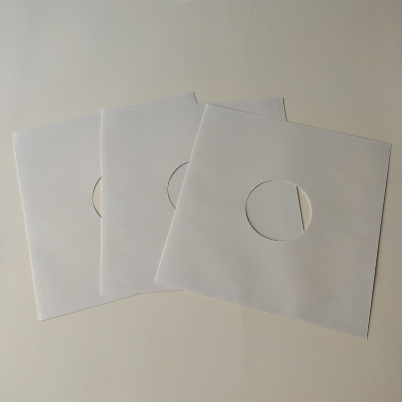 12 Weißbuch-Vinyl-LP-Innenhüllen für Vinyl-Schallplatten mit 33 U / min