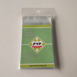 Crystal Clear Pro-Fit Wiederverschließbare Standard-Kartenhülle 63.5x88mm Brettspielhüllen