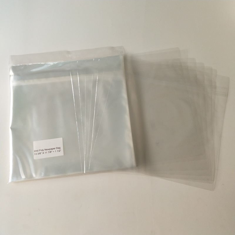 Kristallklare 2mil Poly Zeitungstasche