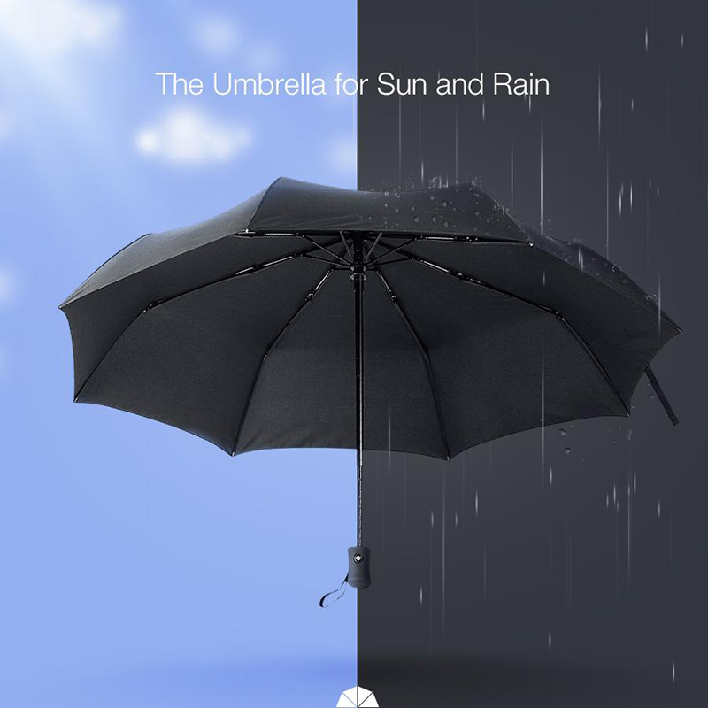 Windundurchlässige Doppelschicht Individueller Druck 3 Faltbare Doppelschicht für Regen und Sonnenschirm