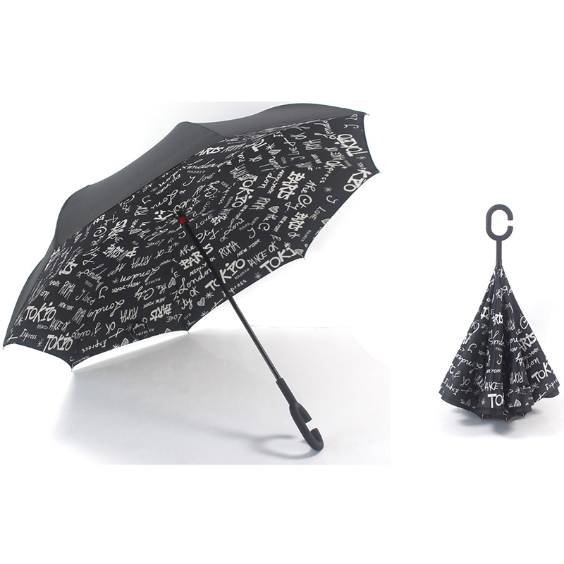 Großhandel Klapp offen umgekehrt Kopf umgekehrt umgekehrter Regenschirm