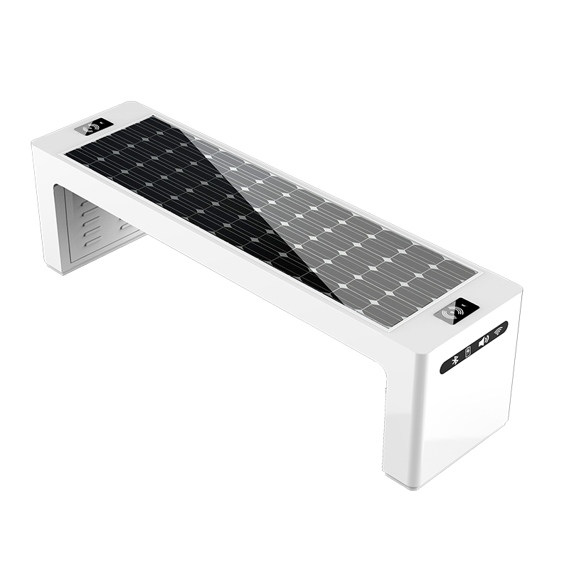 Solar Smart Parkbank mit Wireless-Ladegerät und 4G-WLAN-Router