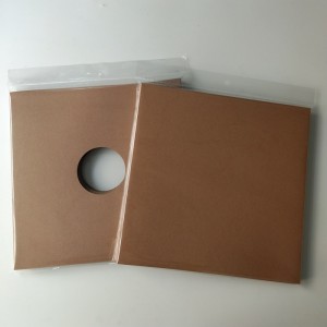 12 Vinyl mit 33 U / Min. Schallplattenabdeckung aus Karton