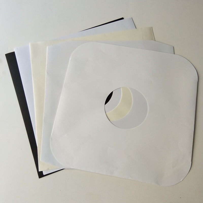 12 Weißbuch-Vinyl-LP-Innenhüllen für Vinyl-Schallplatten mit 33 U / min