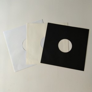 33 U / min Black Paper Vinyl Schallplatten-Aufbewahrungshülle Schutzhüllen