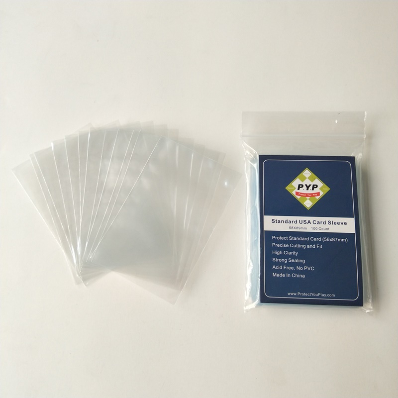 Kristallklare Standard-USA-Kartenhülle 56x87mm Brettspielkartenhüllen
