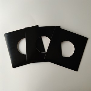 7 Zoll 45 RPM 350gsm Brown Pappplattenjacke mit Loch