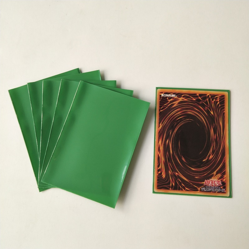 Grüne Farbe Matte Deck Guard Sleeves Für Japanische Größe Gaming Card 60x87mm