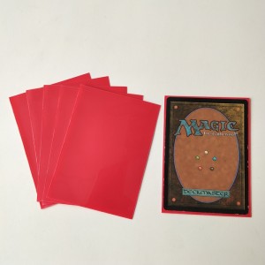 66x91mm Solid Red Standardgröße MTG / Pokemon Gaming-Kartenschutz