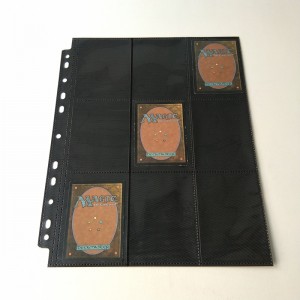 18 Pocket Collector-Kartenblätter für MTG YGO Sport Cards mit gelbem Vliesstoff