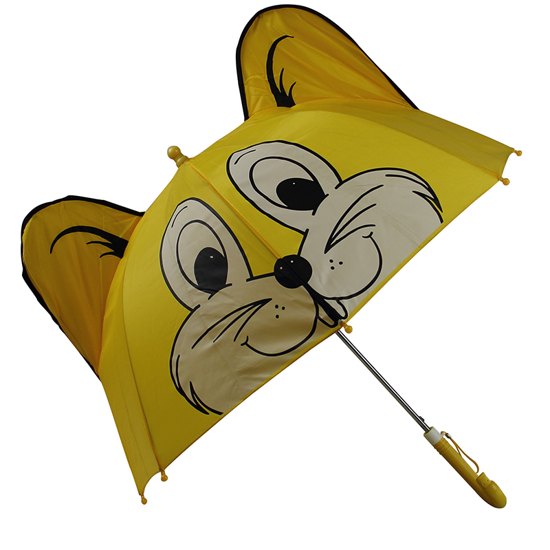 Tierform-Regenschirm mit Cartoon-Design Automatischer offener 19-Zoll-Regenschirm für Kinder
