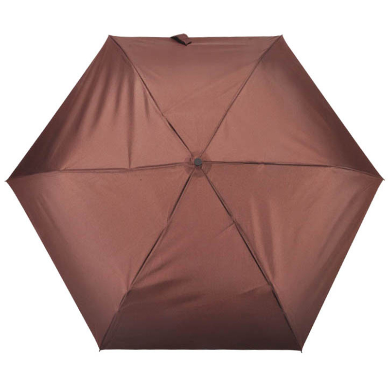 Leichter Reise-Regenschirm (19 Zoll) Leicht zu tragen 3-fach gefalteter Mini-Regenschirm