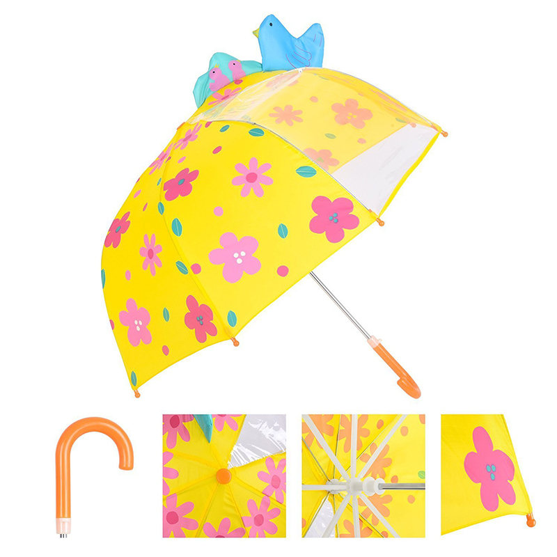 hochwertiger Regenschirm Fiberglasrahmen Sicherheit offenes Kinderfenster Regenschirm