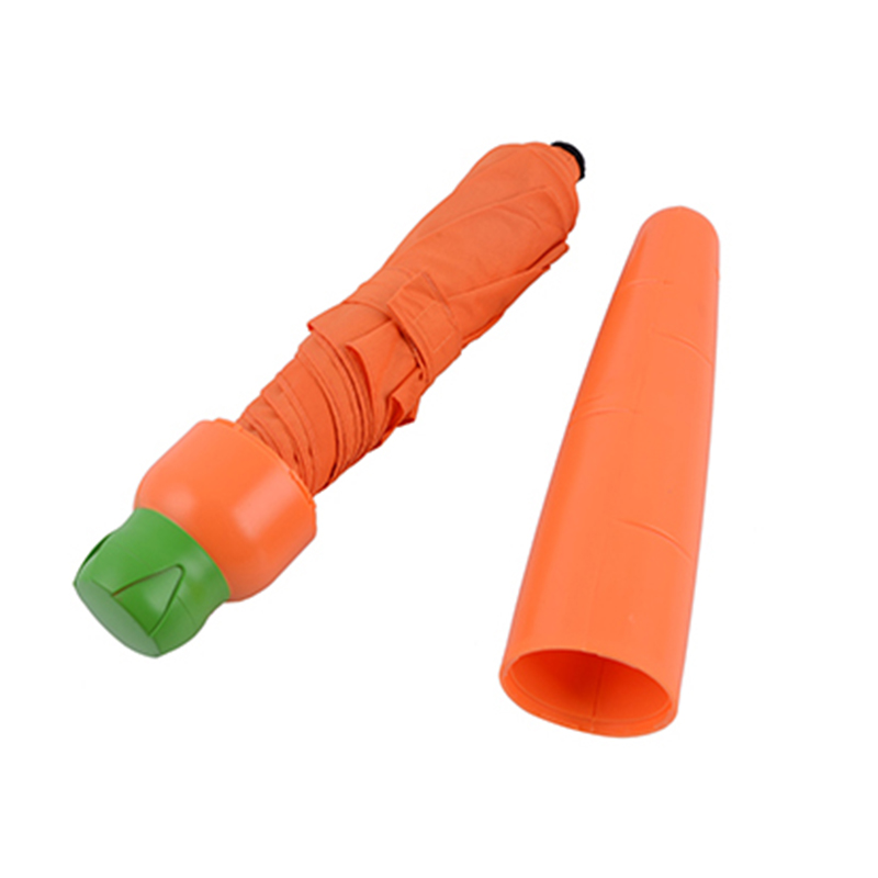 2019 Carrot 3 Faltbarer Regenschirm aus speziellem Gemüse