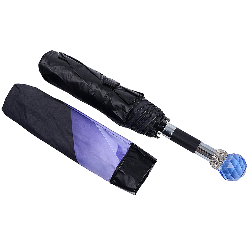 Großhandel markt falten reise regenschirm sonne UV billigsten benutzerdefinierte 3 falten regenschirm