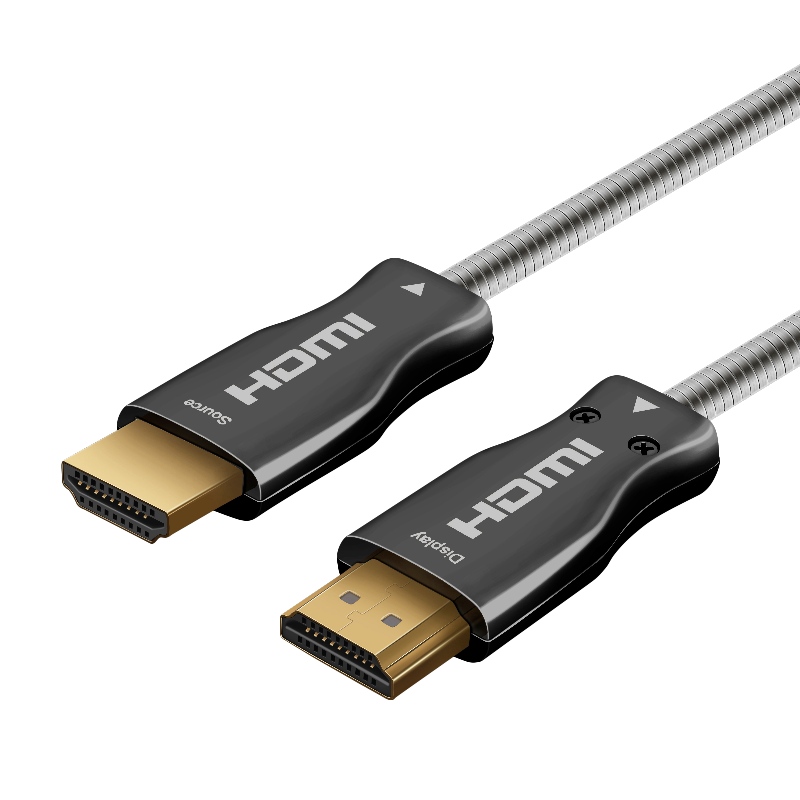 15m 49ft HDMI 2.0 18 Gbps 4K 60Hz HDMI-zu-HDMI-Kabel mit vergoldetem Glasfaserkabel