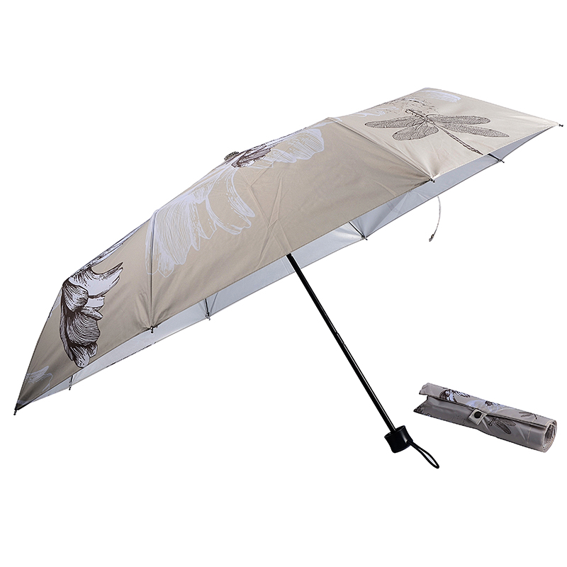 Regenschirm mit Aufdruck 3-fach Regenschirm mit Silberbeschichtung