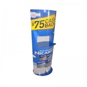 Einfach zu montierender Briefpapier-Karton Verkaufsstellen-Standständer mit Tabletts