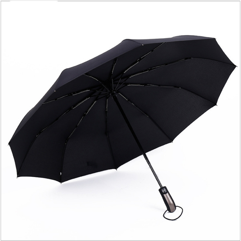 Großhandel Regenschirm benutzerdefinierte Logo 10ribs winddicht 3 Klappschirm