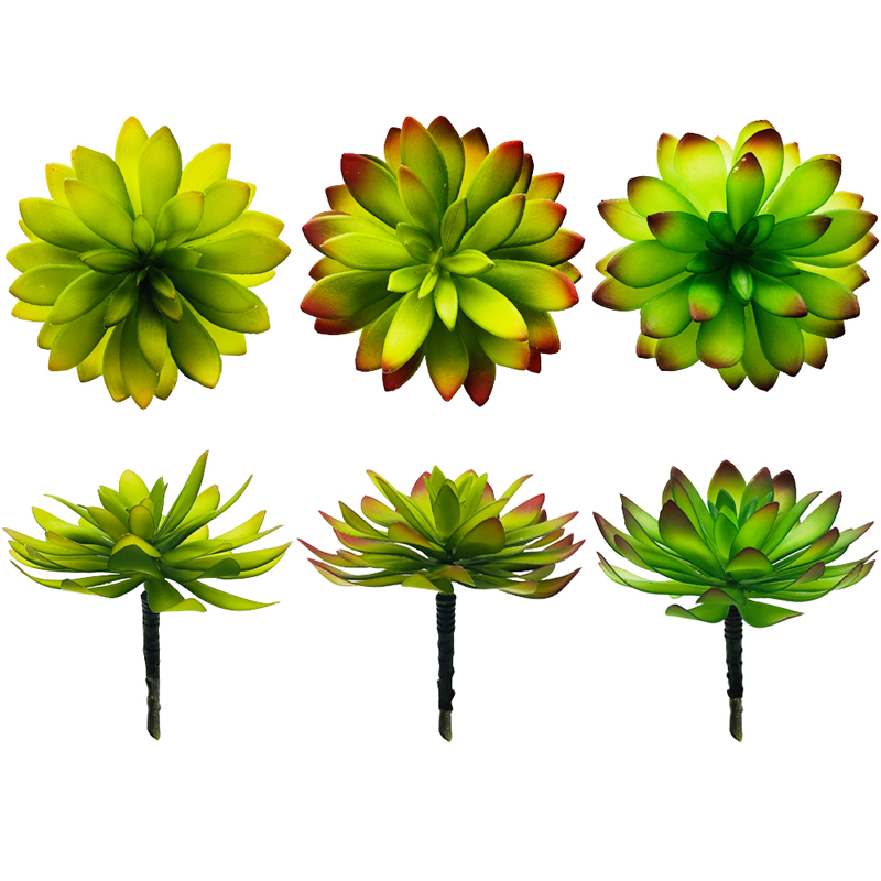 Künstliche Sukkulenten pflücken grünen Imitat-Dekorations-Kaktus