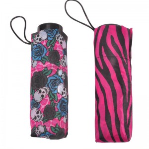 5 Falten Sie den kleinen Regenschirm der kundenspezifischen Entwurfsart der kleinen Fotografie