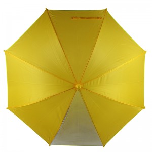 Scherzt blauen Geweberegenschirm mit Regenschirm des Fensterpaneelrefeldruckkindregenregens