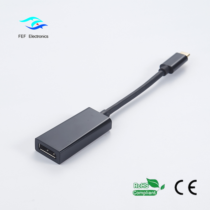 USB TYPE C an Displayport-Buchse aus ABS-Gehäuse