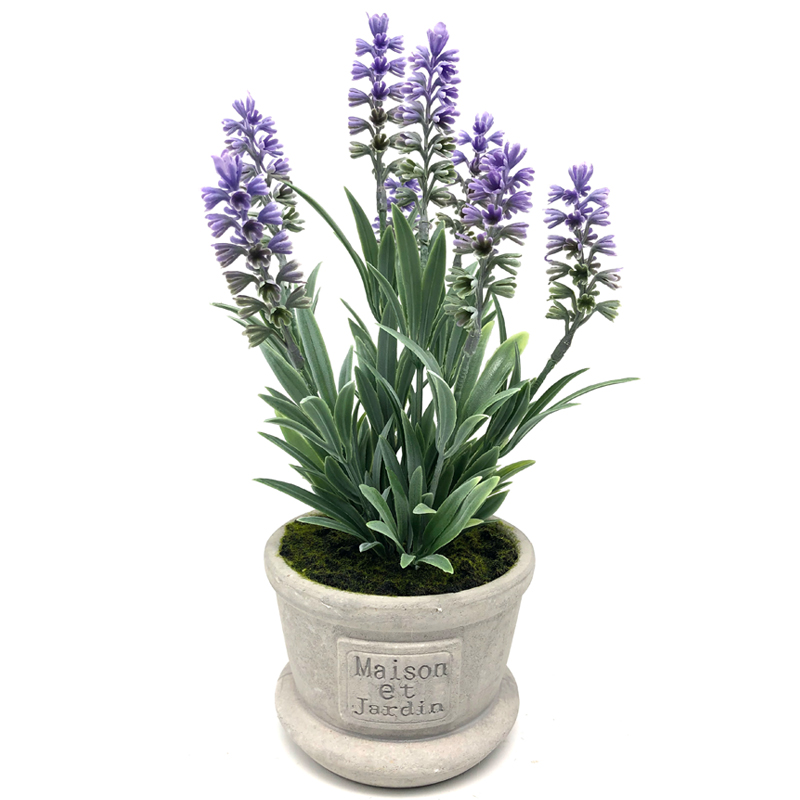 Moderne künstliche Topfpflanze-Ausgangsdekor-Lavendel-Blumen-Anordnungs-Tischplatte-Dekoration