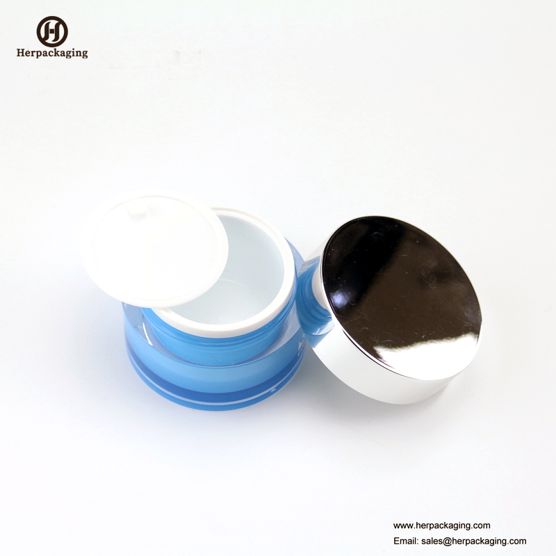HXL212A Rundes leeres Kosmetikdose-Doppelwand-Behälter-Hautpflege-Glas