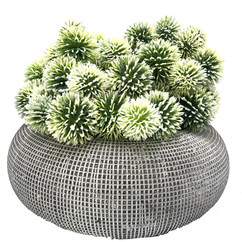 Künstlicher Kaktus-Ball im dekorativen Topf-saftigen Dekor für Haus oder Büro