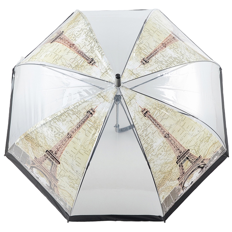 POE-Material klarer Kuppelform-Kinderregenschirm mit automatischer Öffnung