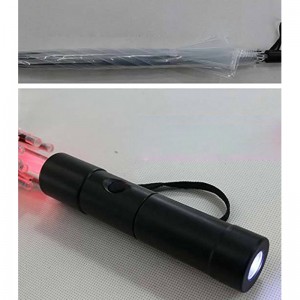 LED-Rippen und LED-Stiel mit Regenschirm und Kunststoffgriff