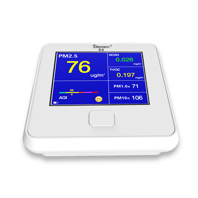 Dienmern DM103 Luftqualitätsdetektor Für PM2.5 + HCHO + TVOC + AQI + PM1.0 + PM10