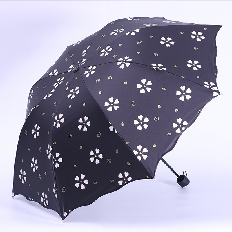 2019 Originelles Geschenkartikel Benetzender Regenmagie-Druckfarbe mit 3-fach Regenschirm