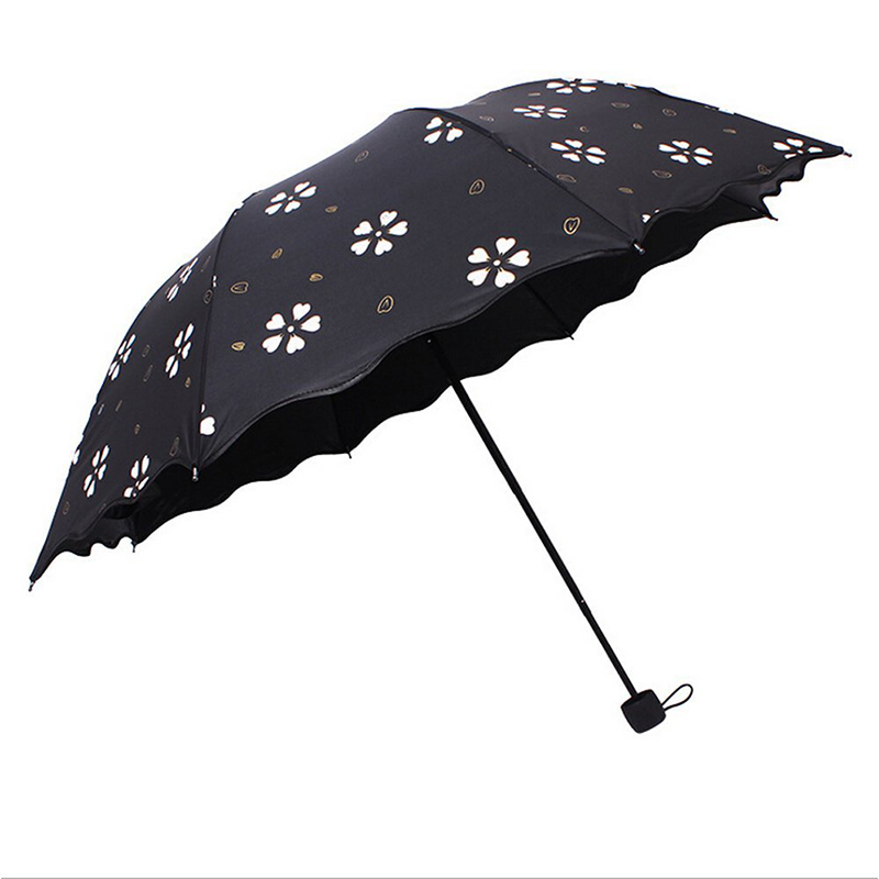 2019 Originelles Geschenkartikel Benetzender Regenmagie-Druckfarbe mit 3-fach Regenschirm