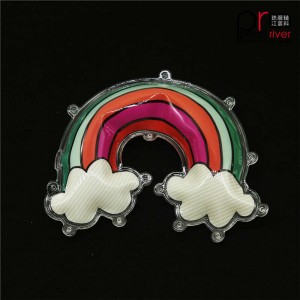 Puffy Patch aus Regenbogen-PVC