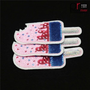 Patches mit Eiscreme-Pailletten