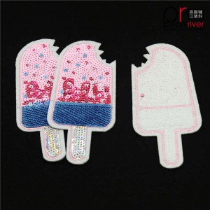 Patches mit Eiscreme-Pailletten
