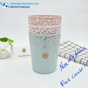 Hohle runde Plastikmülleimer