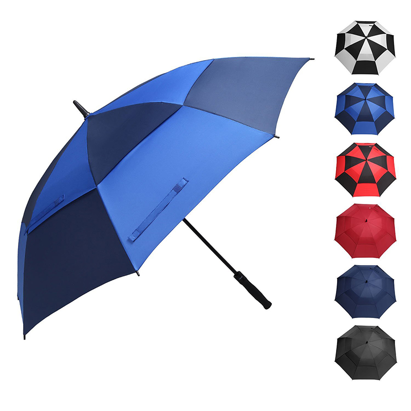 Regnerischer Regenschirm mit doppeltem Überdachungs-Regenschirm für großen Regenschirm