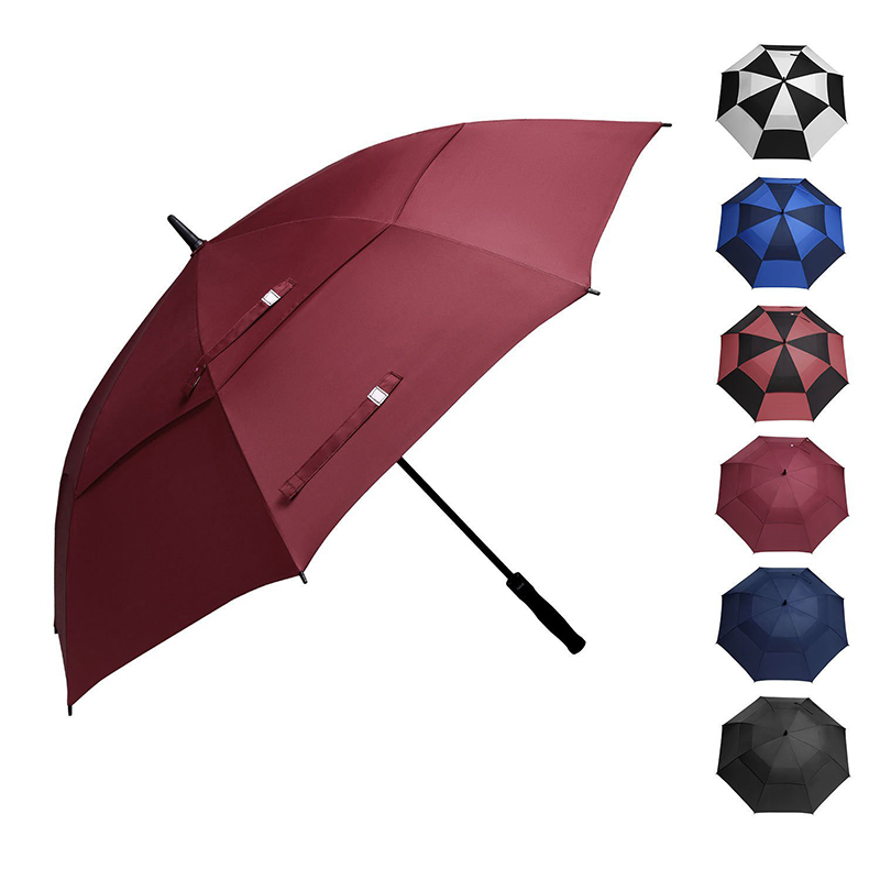 30inch 32inch Automatischer Regenschirm winddichter und wasserdichter großer Golfschirm